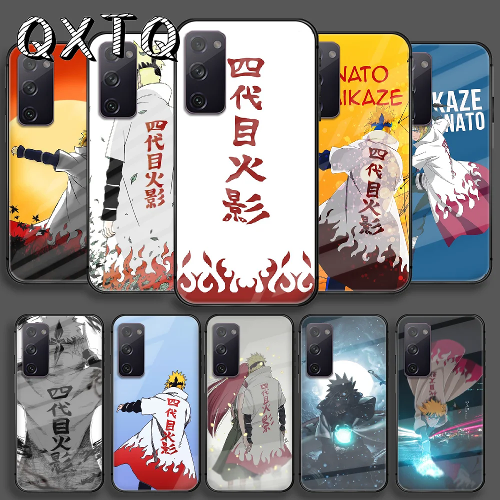 

ANaruto-Namikaze Minato Anime Tempered Glass Phone Case For Samsung Galaxy Note S 8 9 10 20 21 E Plus Ultra M 31 51 FE Cover