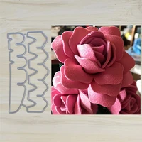 pink flower metal cut dies stencils for scrapbooking stampphoto album decorative embossing diy paper cards