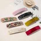 2020 корейская мода Женская металлическая ацетатная заколка для волос с леопардовым цветком заколка для волос заколка в виде геометрических фигур аксессуары для волос