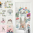 Японская дверной занавес декоративный, для кухни, спальни, милые Мультяшные занавески на дверь, затемняющие декоративные короткие занавески на заказ