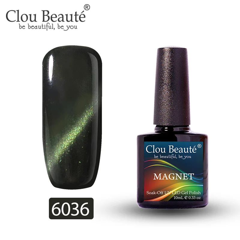 6036 Clou Beaute Гель-лак для кошачьих глаз 46 цветов маникюрный Декор гель лак для ногтей отмачиваемый лак для ногтей 10 мл Полупостоянный лак для ногтей - Цвет: 6036