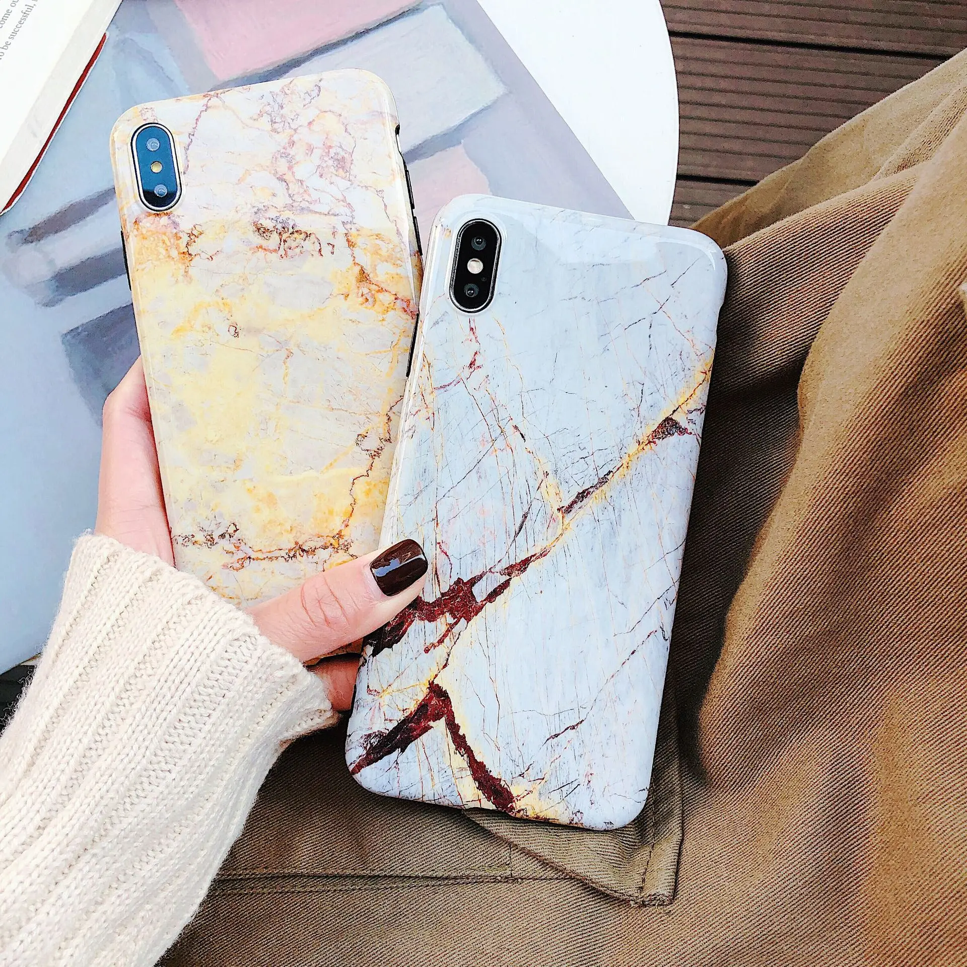 Мягкий силиконовый чехол для iPhone XS Max X XR мраморный 7 Чехол 6 6s 8 Plus |