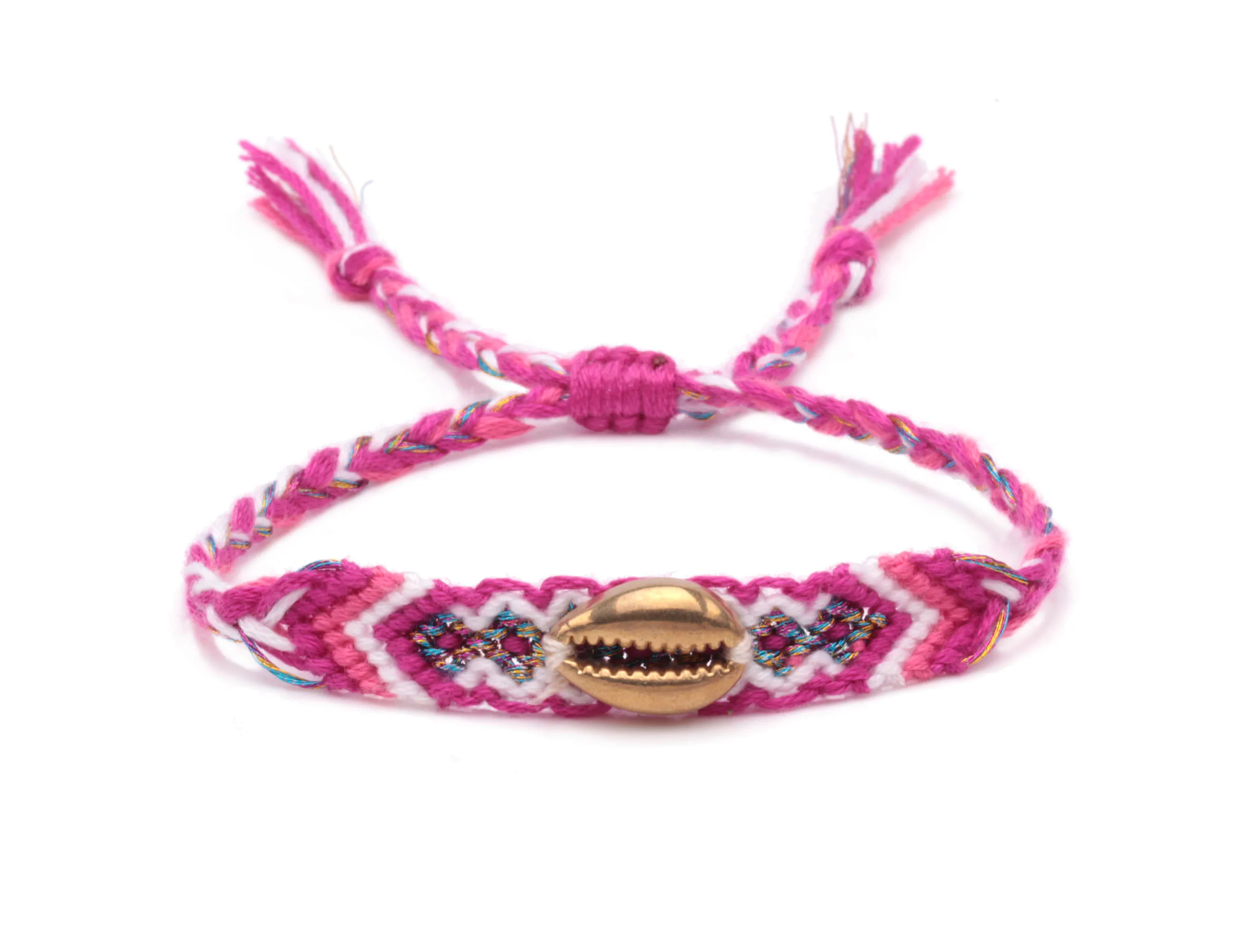 Женский и мужской короткий плетеный браслет в стиле бохо разноцветный мягкий