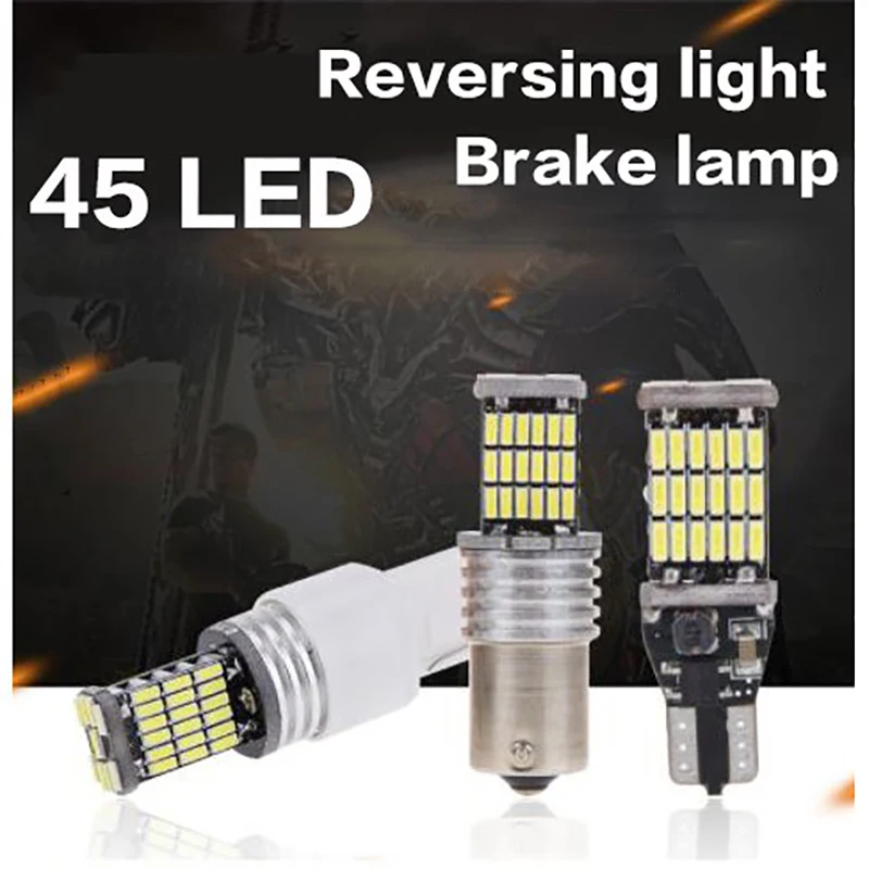

2PCS 1156 T15 T20 1157 Car Motorcycle Light Bulb LED Reverse Light Brake Lamp BA15D BA15S P21W