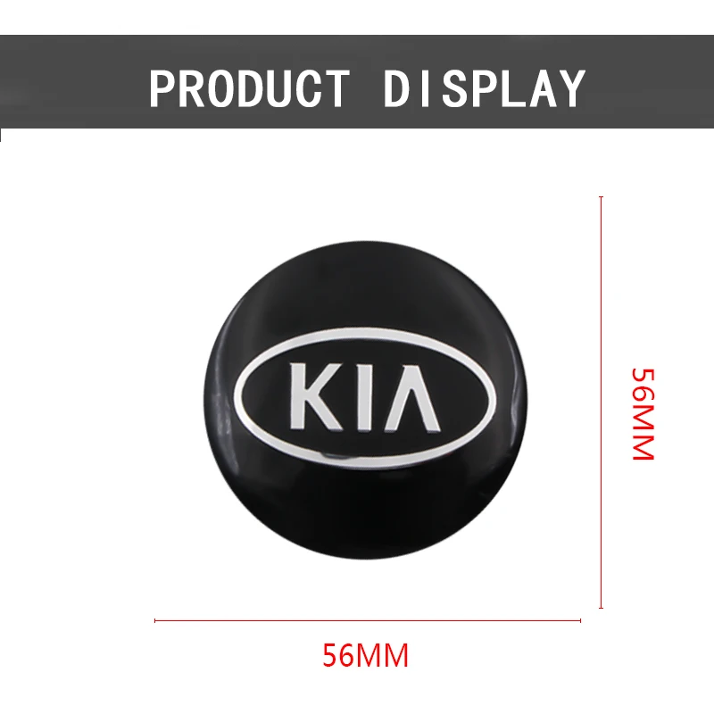 4 pieces Car 56mm sticker Wheel Hub Caps Stickers For KIA Cerato Sportage R K2 K3 K5 Sorento Rio Soul accessories | Автомобили и