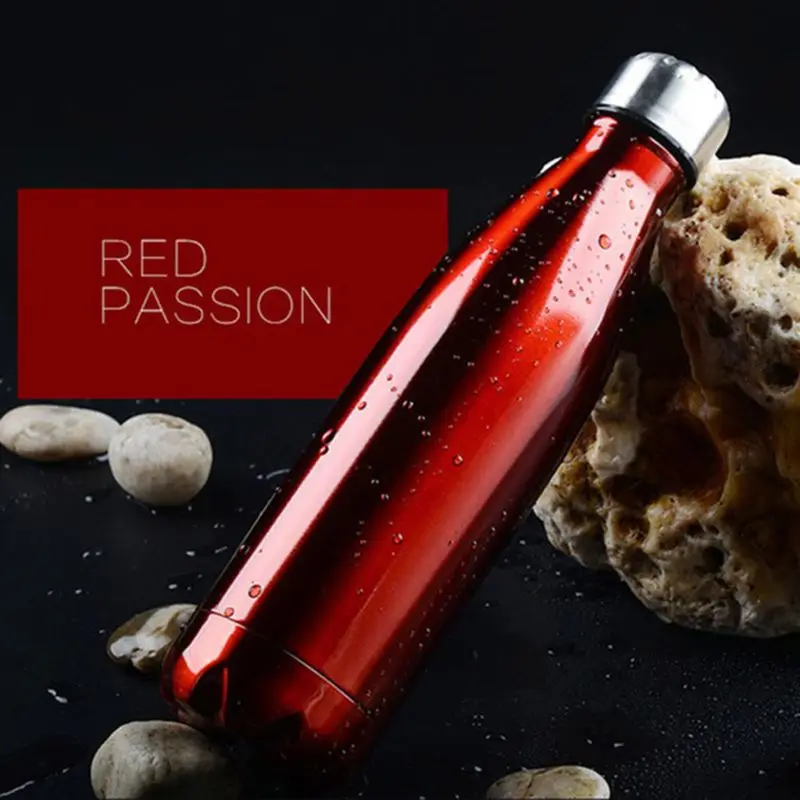 

Double Walled Stainless Steel Vacuum Cola Bottle Thermos Cup Outdoor Sports Business Insulated Water Bottles Gifts T8NC
