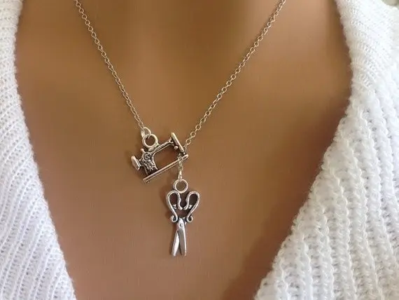 2020 заявление из эмалированного сплава швейную машинку ожерелья подвесы Чокеры