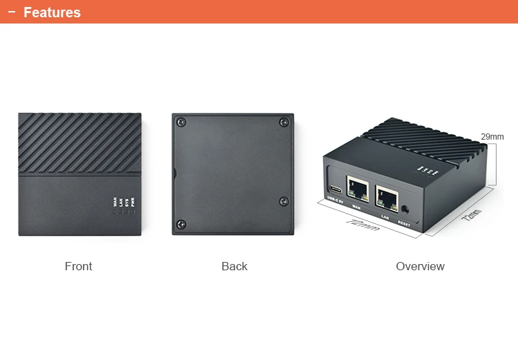 Дружелюбный официальный роутер NanoPi R4S soft router 4G память RK3399 макетная плата OpenWRT |