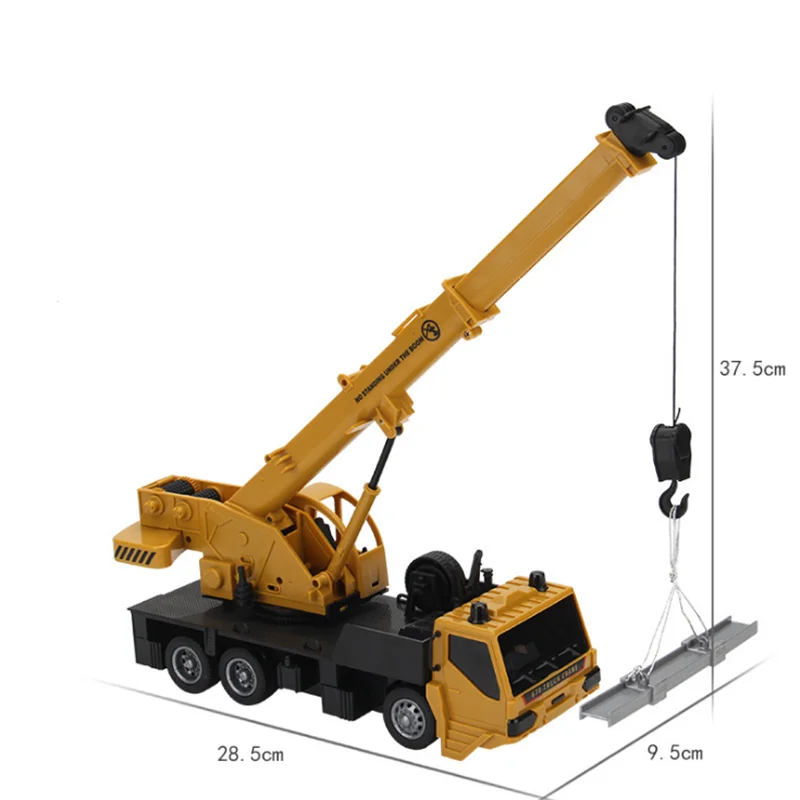 Радиоуправляемый подъемный кран модель инженерного автомобиля игрушки для
