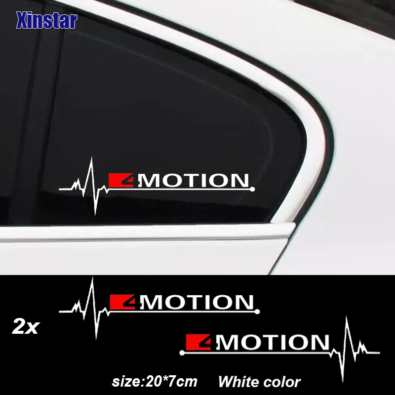 2pcs 4MOTION car windows sticker For Volkswagen VW Tiguan MK2 4x4