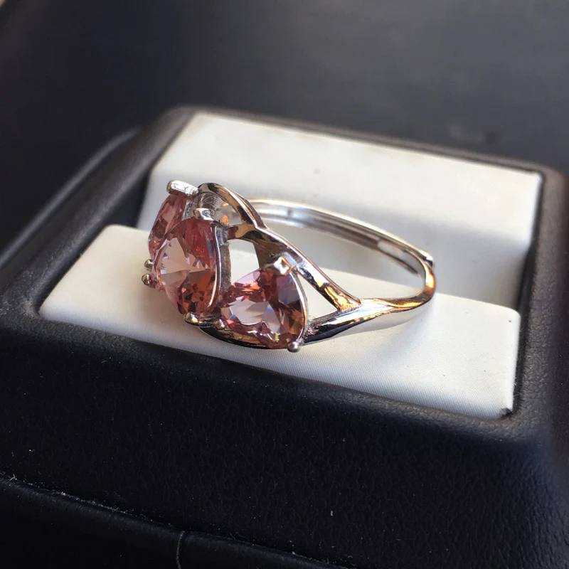 Женские кольца с зултанитом CSJ элегантные вечерние цирконом в форме сердца