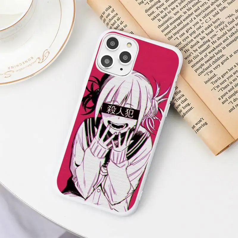 

Himiko Toga Boku No Hero Academia Phone Case Candy Color for iPhone 6 6S 7 8 11 12 XS X SE 2020 XR mini pro Plus MAX funda