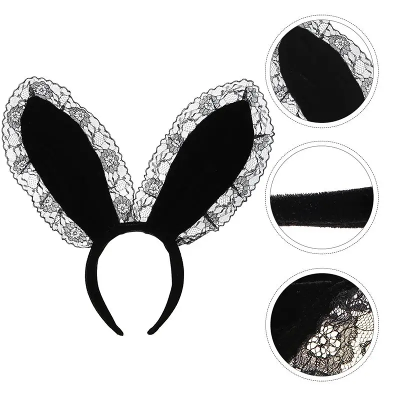 

1 pc Rabbit Ears Headband Masquerade Cosplay Headdress Headband Hair Accessories