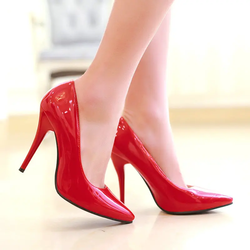 

2021 New Women Candy Colors High Heel Shoes Sexy Thin High Heel Pointed Toe Women Pumps Party Womens Shoes Plus Size 34-45