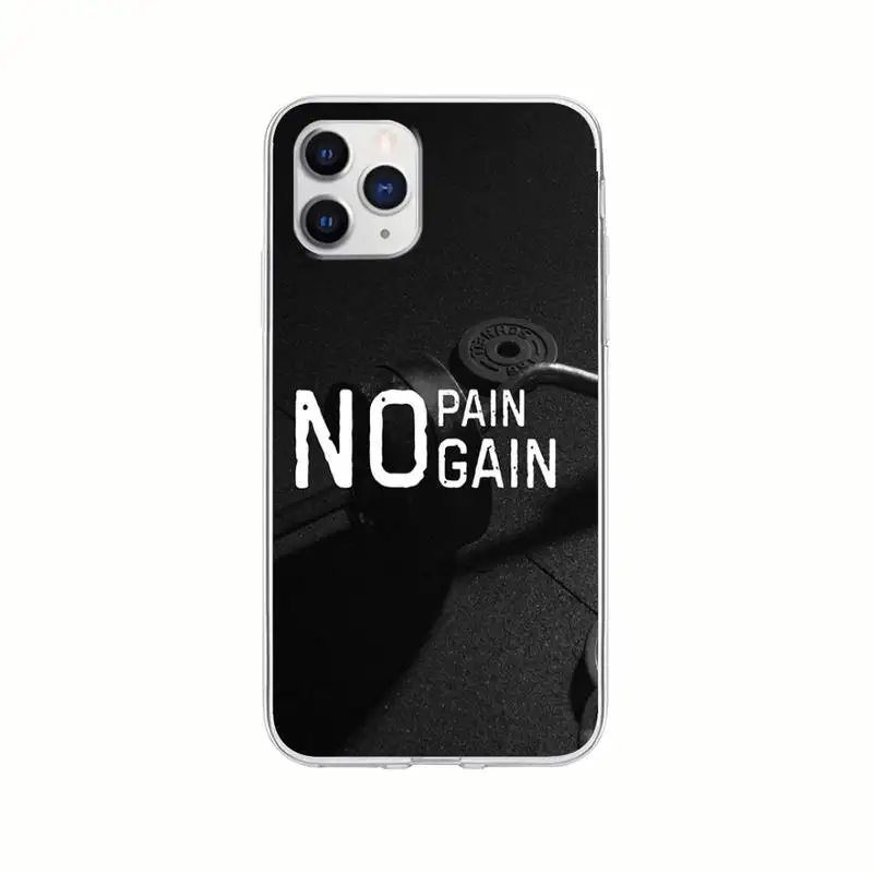 

Bodybuilding Gym Fitness Transparent Phone Case For Xiaomi Redmi K30s Ultra Note 8 9 Pro Max 9s 10T Pro 11 10 Lite Clear Cover