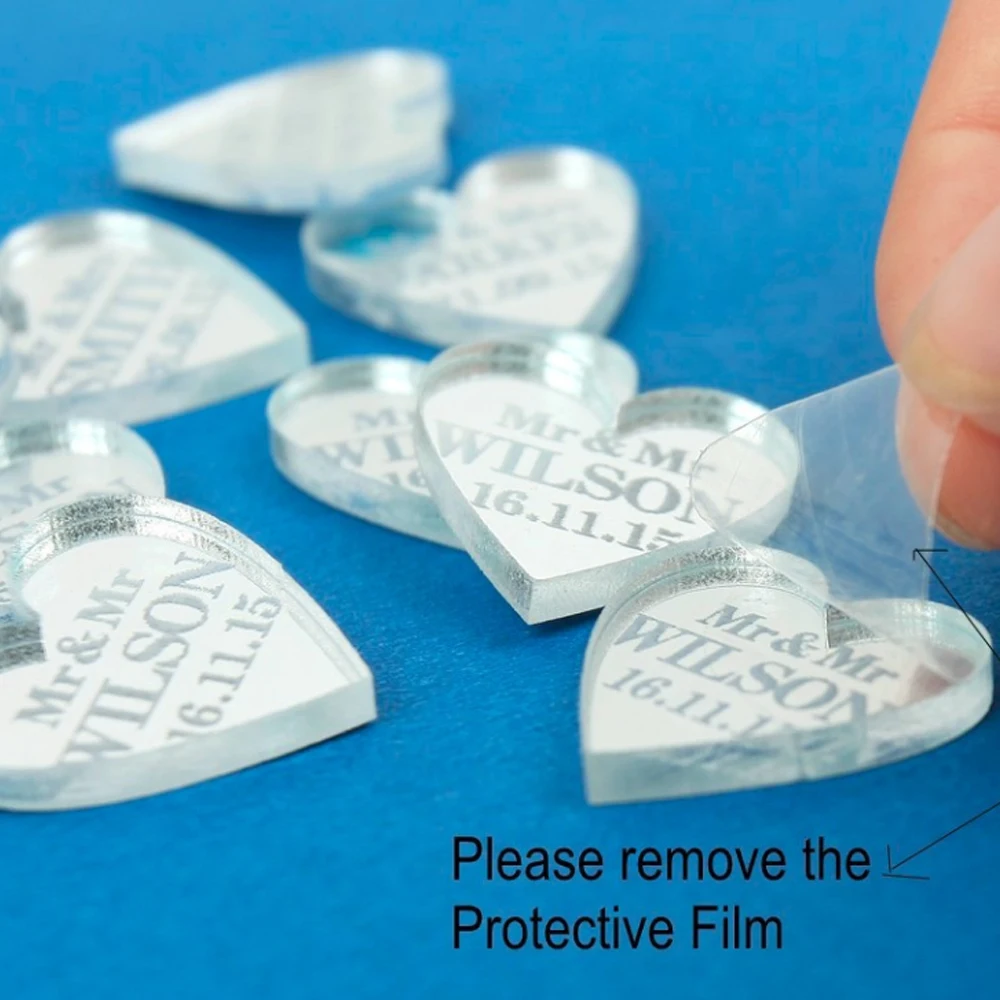 Персонализированные Гравированные серебряные круглые свадебные бирки с именами