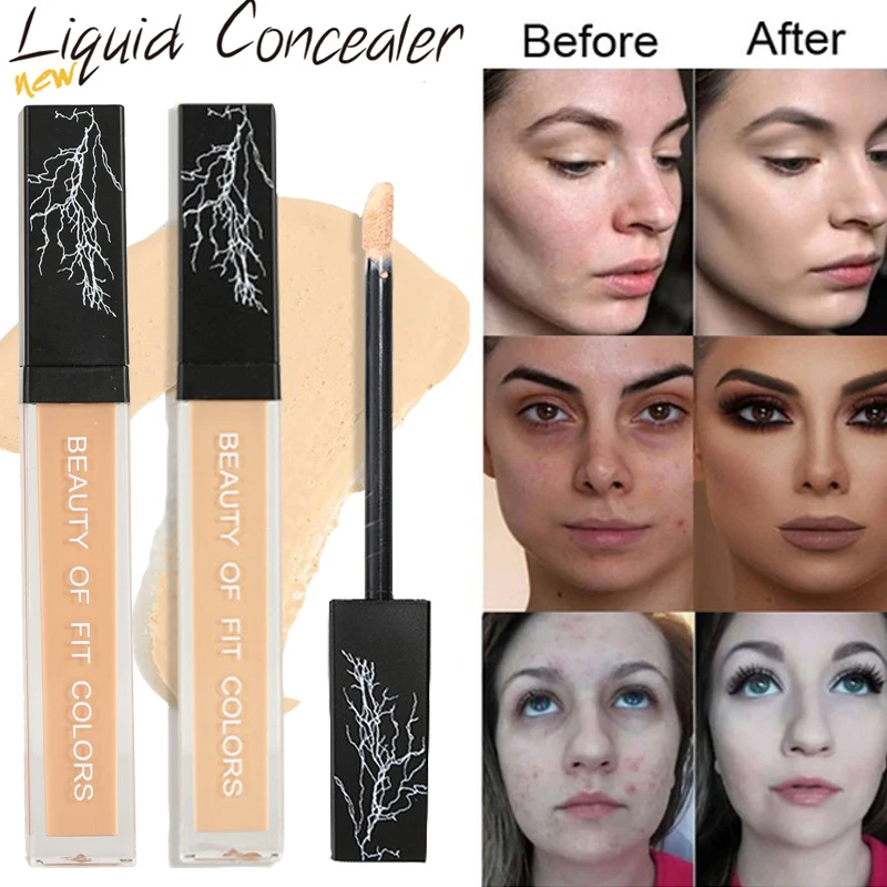 

Concealer Liquid Foundation Full Coverage Waterproof Concealer Acne Scars Eye Dark Circle Cream Face Concealer Cream Cosmetics