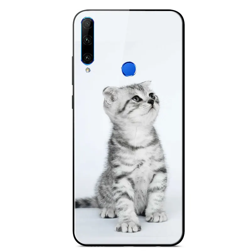 

Case For Honor 9X Mirror Painted High Quality Tempered glass Shockproof Back Cover For Honor 9X Silicone Frame Phone Case 6.59"