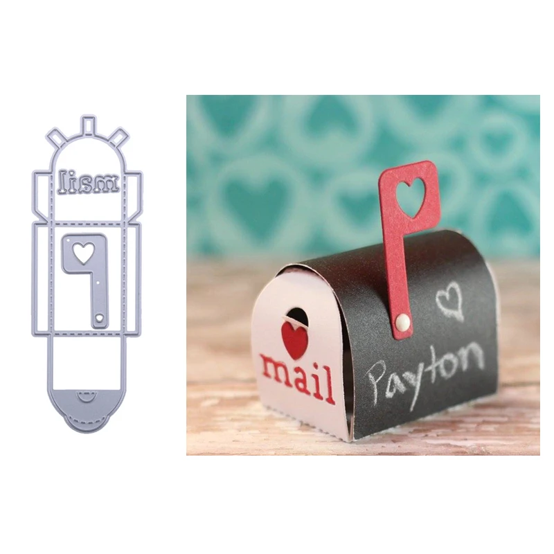 Новый милый 3D почтовый ящик для резки металла трафареты DIY скрапбукинга альбома