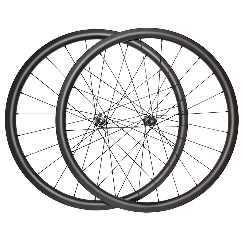 

1290g 30mm All Road Gravel Disc Carbon Wheels 700C Clincher Tubeless Tapeless 24H 28mm Wide D411SB D412SB Road Bicycle Wheelset