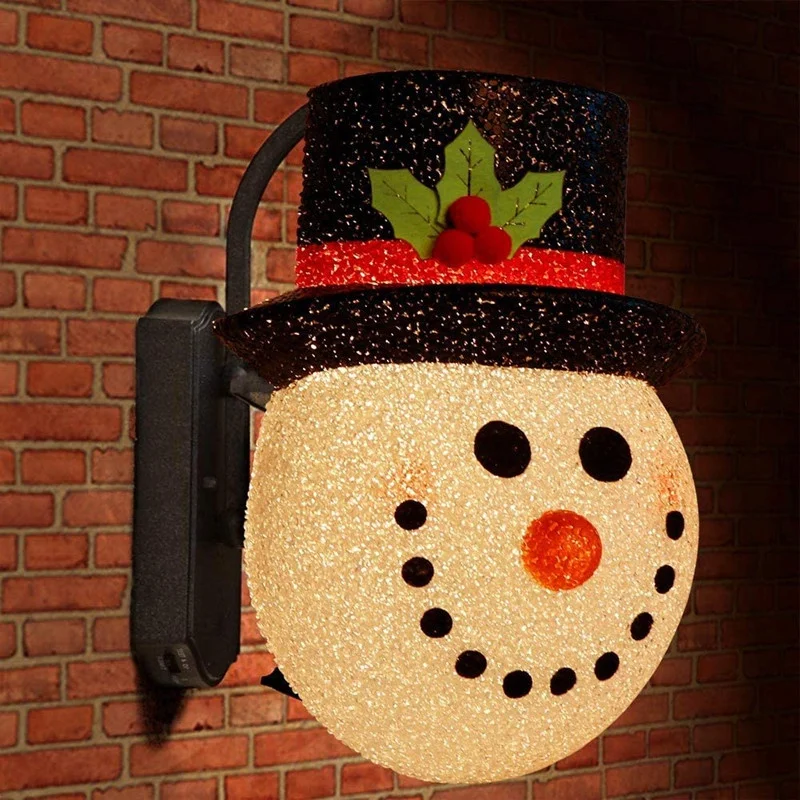 

Snowman Christmas Porch Light Covers Snowman Decorations Outdoor Holiday Light Covers for Porch Lights Garage Christmas Decor