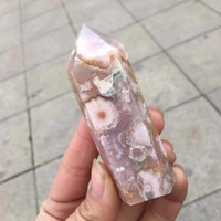 cherry blossom agate wand points polished natural stones and crystals healing gemstones for home decoration