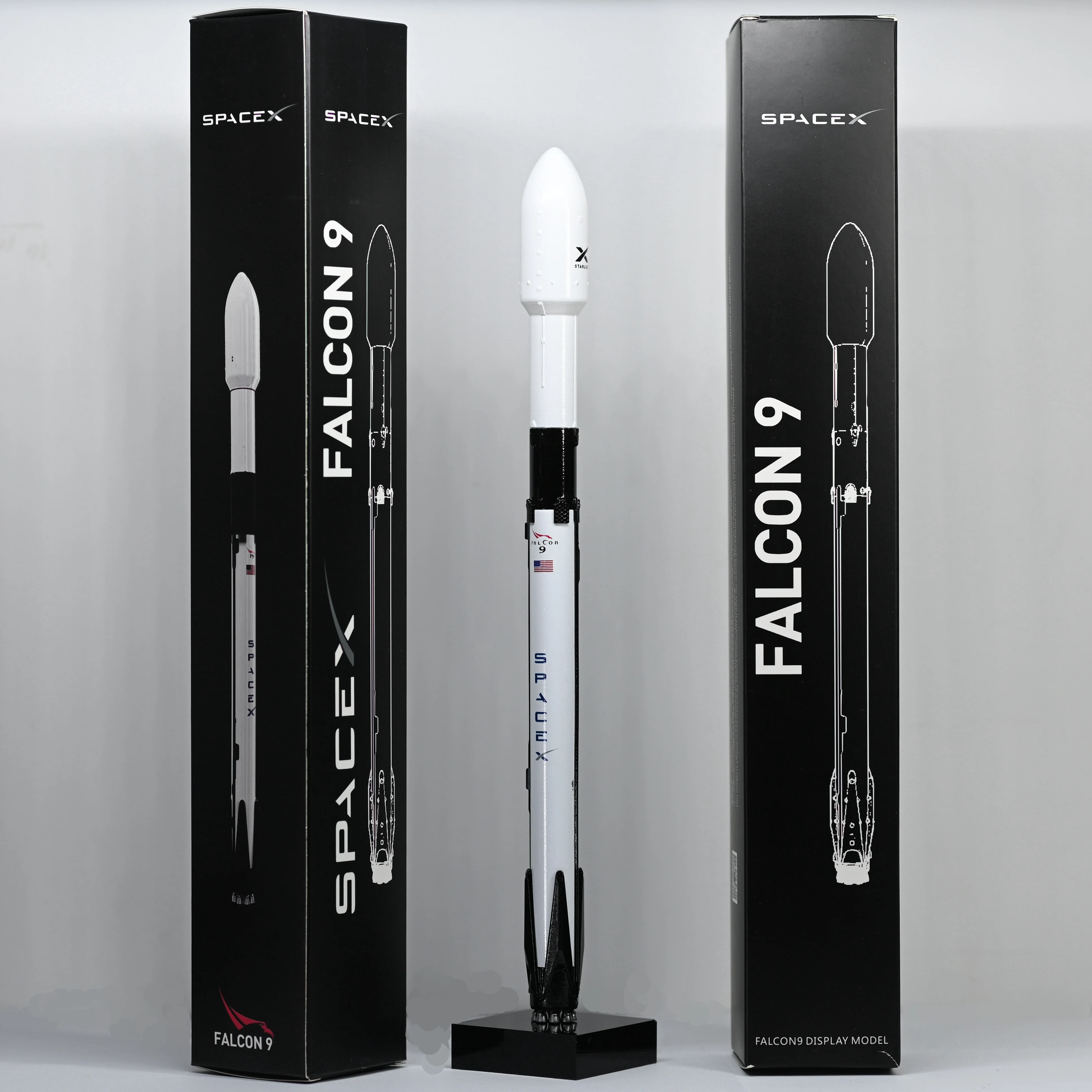 Магазин моделей SpaceX Falcon 9 блоков 5 ракетная модель металлическая литая для дома и