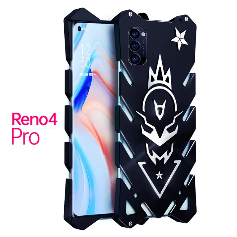 

Чехол для телефона OPPO Reno 4 Pro Zimon, роскошный новый сверхпрочный металлический алюминиевый чехол для телефона Thor, чехол для OPPO Reno 4 / Reno 4 Pro