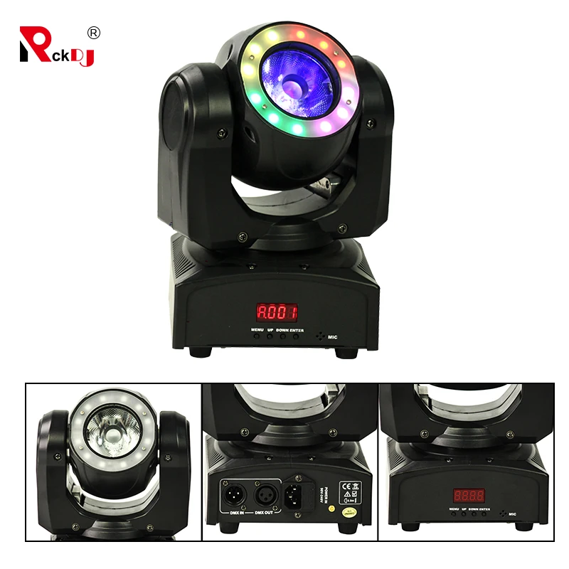 Светодиодный прожектор с вращающейся головкой миниатюрный сценический лучом 60