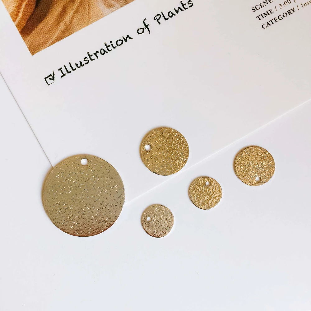 10 шт. круглые металлические серьги гвоздики|Ювелирная фурнитура и компоненты| |