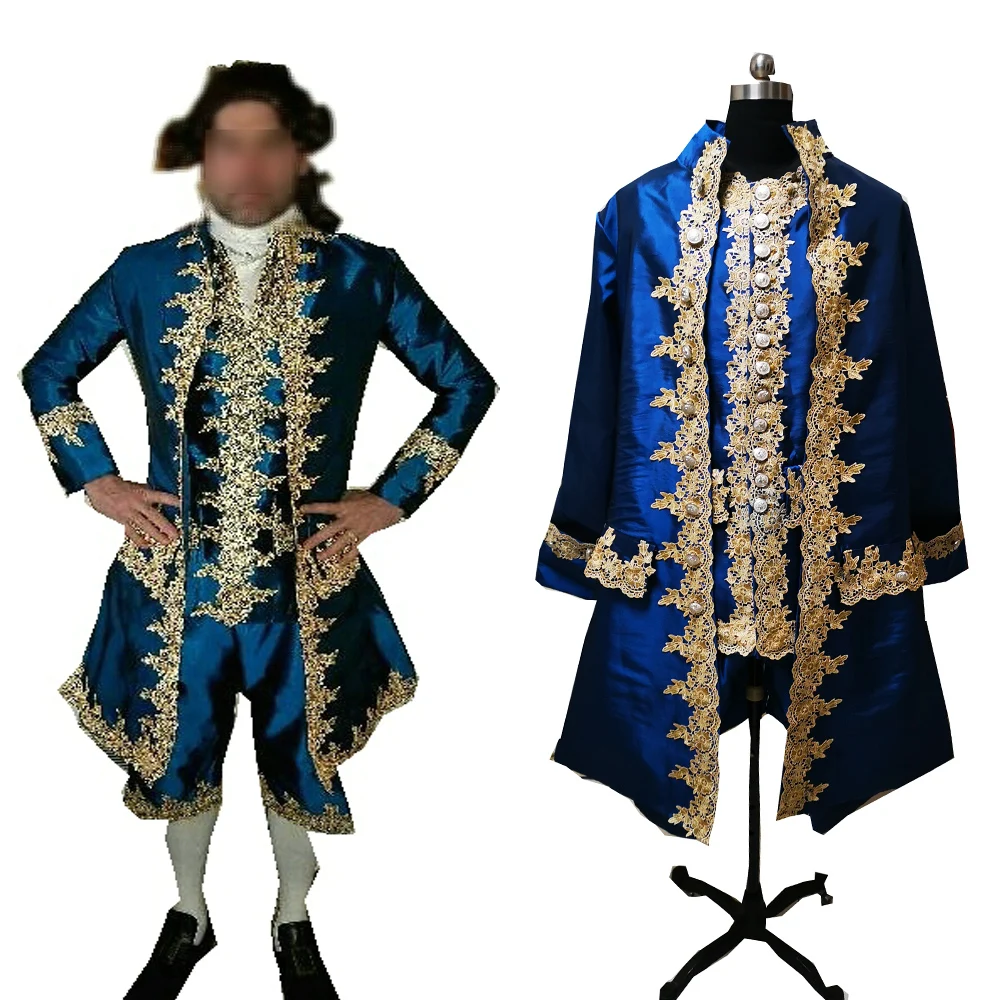 

С учетом! Куртки + шорты 3 предмета, Для мужчин длинный хвост пальто Винтаж костюмы человек придворное платье в викторианском стиле для высту...