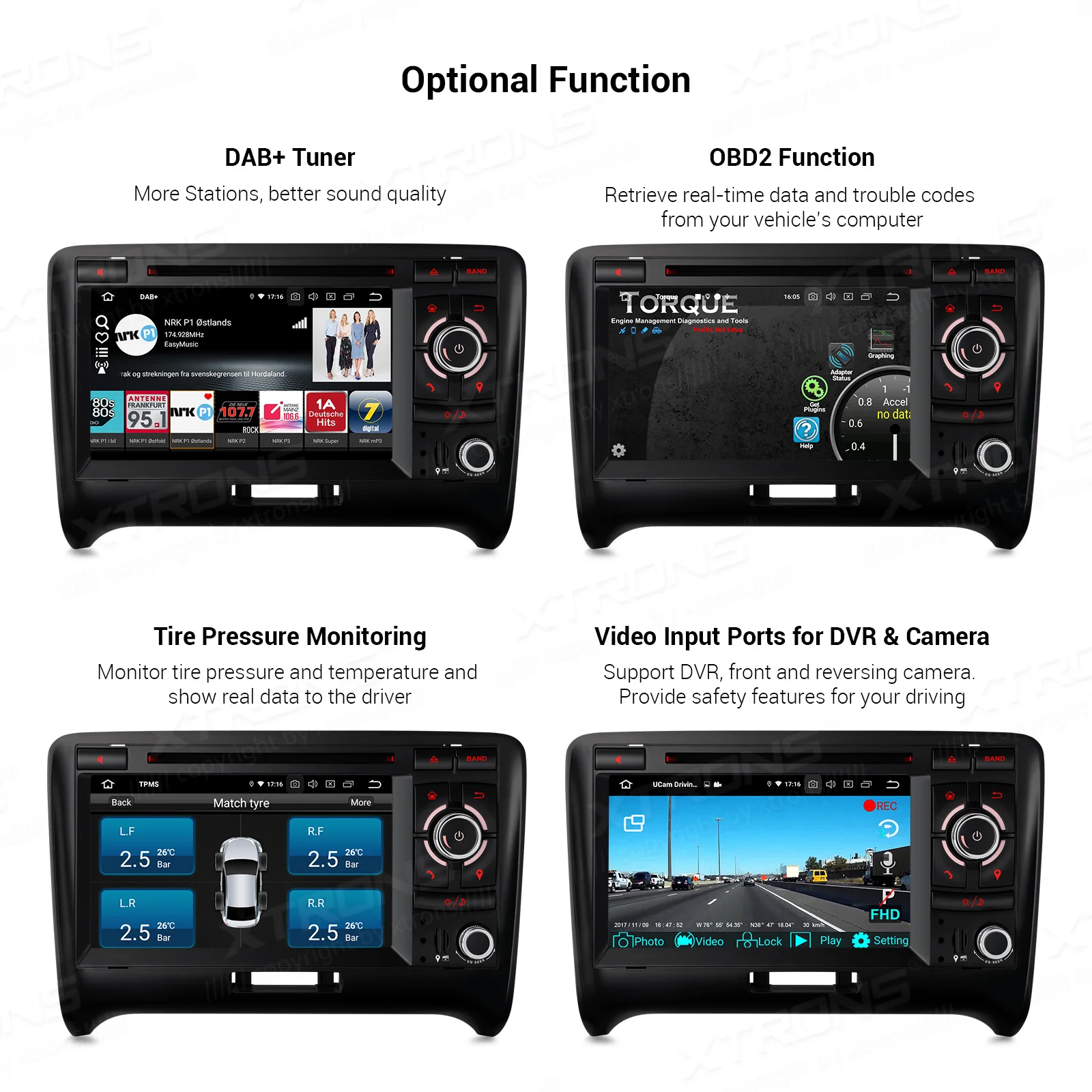 XTRONS Android 9,0 PX5 Восьмиядерный gps Навигатор Радио автомобильный dvd-плеер OBD для Audi TT MK2 8J 2006 2007 2008 2009 2010 2011 2012