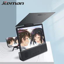 12 Inch 3D Mobile Phone Screen Magnifier Bluetooth Speaker HD Surround Sound Movie Amplifier for iPhone 11 Xiaomi Eyes Protectio