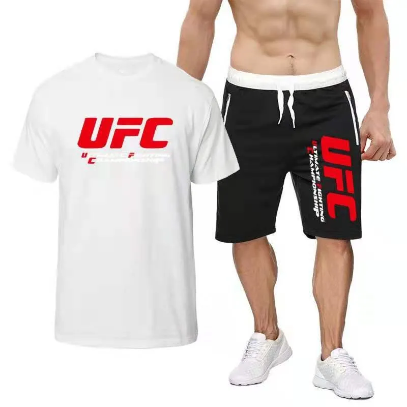 

Summer Tracksuit Men Sweat Suit Fashion Casual Men's Sets Mens Clothes Quick Drying T Shirt Short Pants Brand Men's Sportsuits