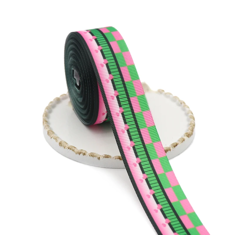 Лента Корсажная с японским мультяшным принтом лента для бантов волос сделай сам