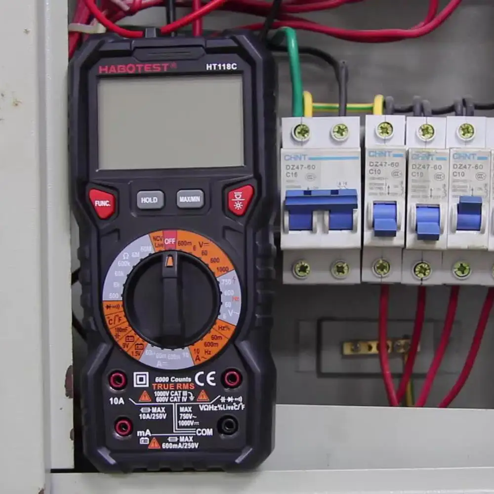 Бренд ЖК-дисплей Цифровой мультиметр портативная подсветка AC DC Амперметр