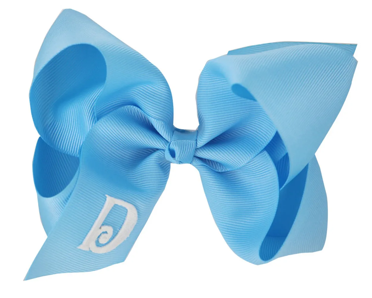 OEM & ODM 26 букв монограмма бант для волос начальный 25 цветов корсажная лента 6 дюймов