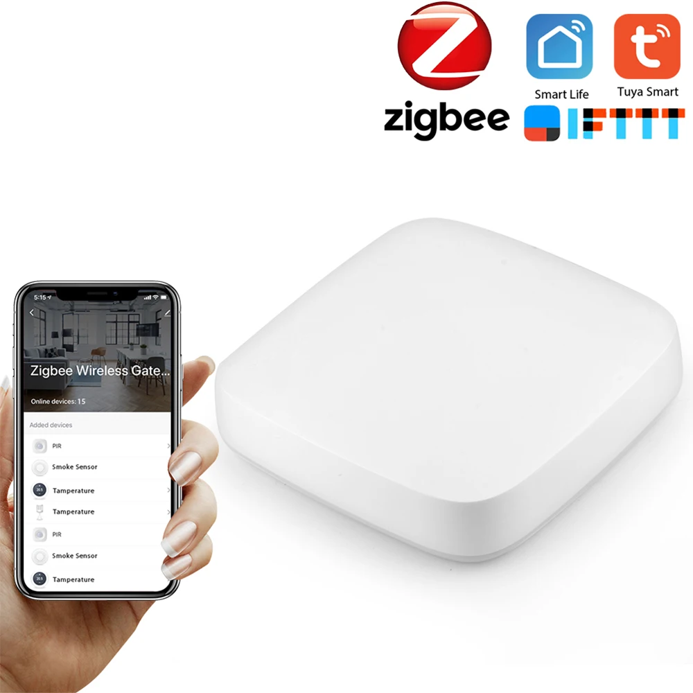 Умный шлюз Tuya ZigBee проводной хаб с дистанционным управлением через Wi Fi для умного