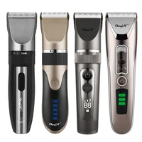 professional low noise electric hair clipper cordless hair trimmer ceramic blade hair cutting machine fine adjustable barber usb