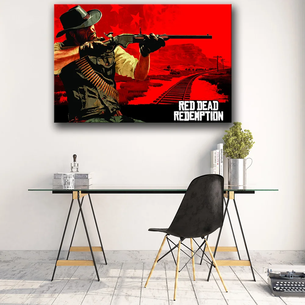 Игровой постер без рамки украшение картина TheRed Dead: Redemption2 на холсте HD живопись