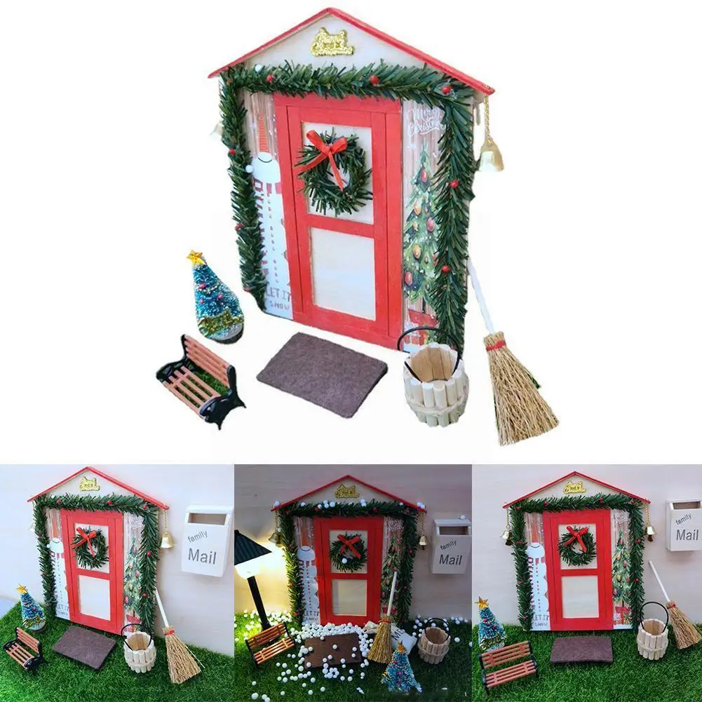 

Kids DIY Felt Christmas Tree Kit Wall Hanging Ornaments For Home New Year Gifts Toys Handmade Door Ladder Miniatures Decor W1K2