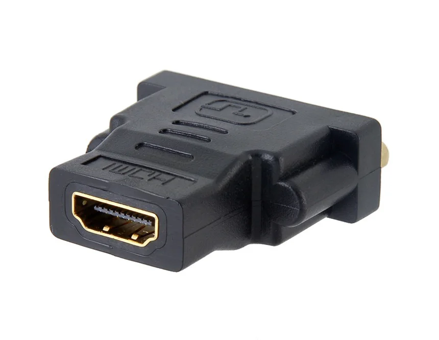 Адаптер HDMI совместимый с F на DVI адаптер родительский позолоченный черный золотой