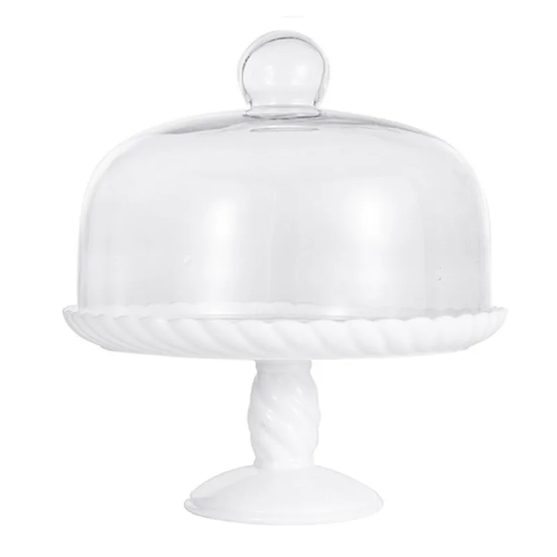 

Тарелка с милым кроликом в скандинавском стиле, стеклянная крышка, поднос для торта, домашняя посуда, белая керамическая тарелка, поднос для...