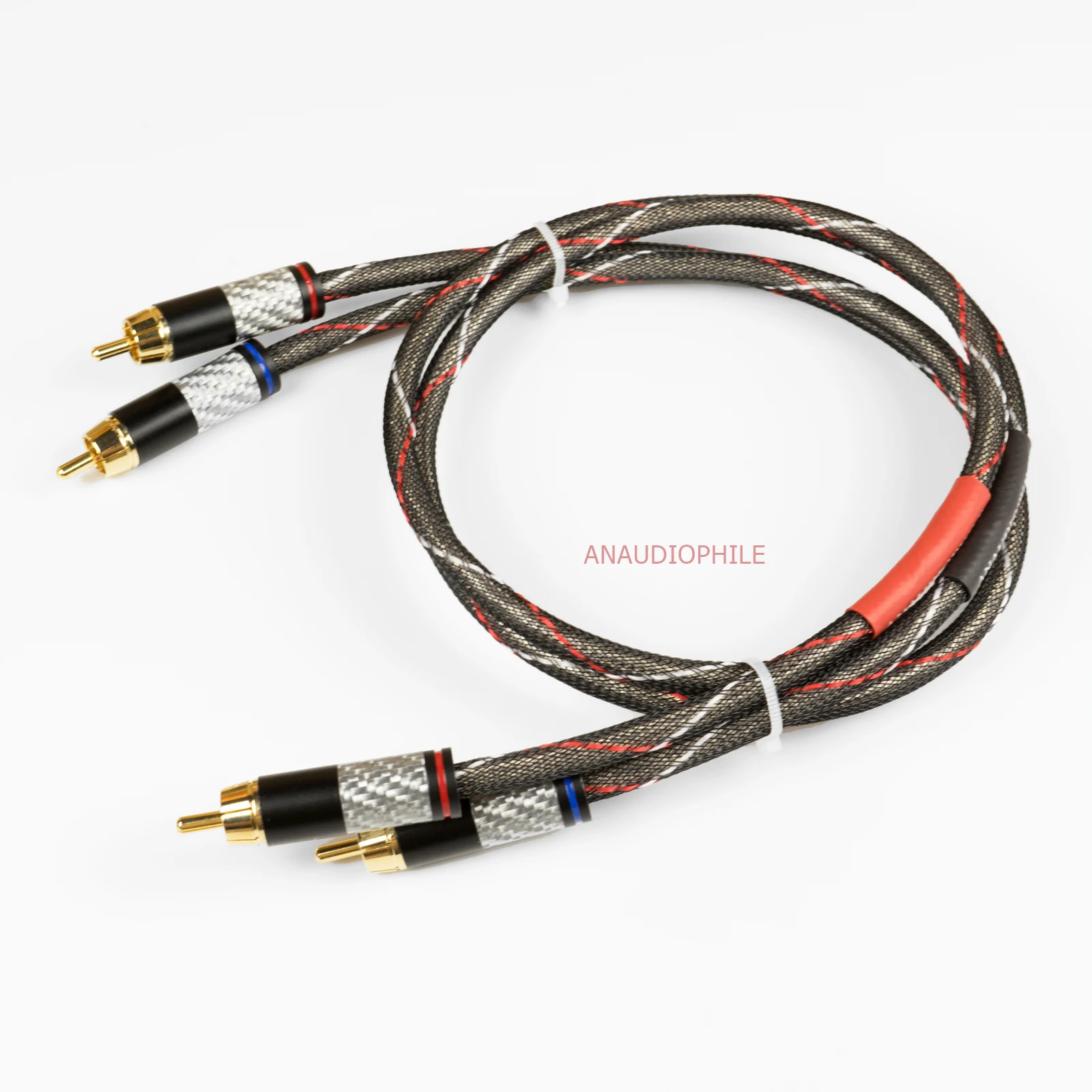 Кабель Hi-END RCA с покрытием из серебра, 5N 4 толстых проводника, мужской разъем для HiFi, аудио ЦАП, усилитель предусилителя.