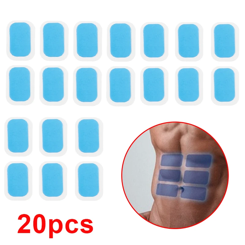 

10/20Pcs Replacement Gel Pads For EMS Abdominal Trainer High Adhesion Hydrogel Mats Muscle Exerciser Slimming Hydrogel Patchs
