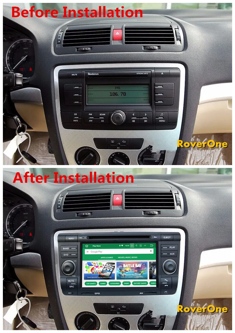 Мультимедийная система для Skoda Yeti Octavia Android 8 0 Восьмиядерный сенсорный экран