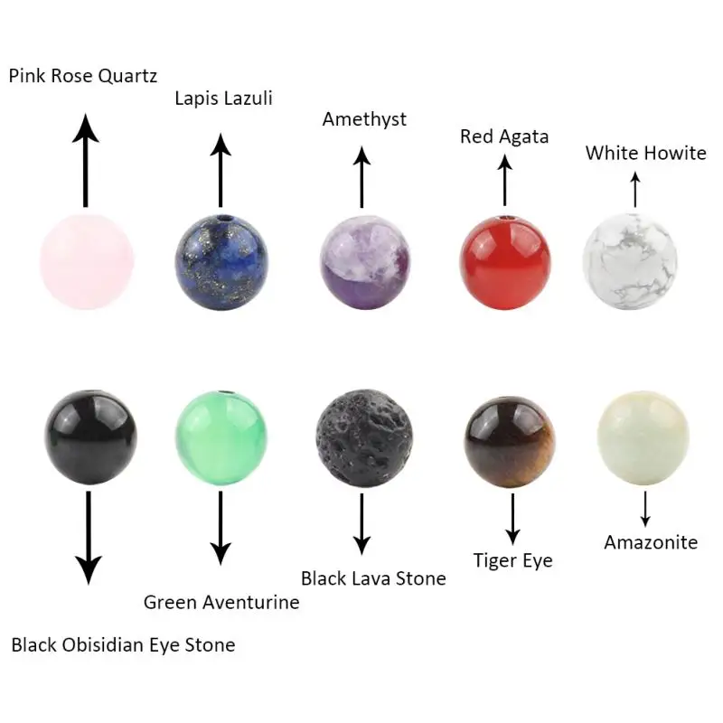 Бусины из натурального камня 350 шт. 8 мм тигровый глаз наборы бусин в коробке