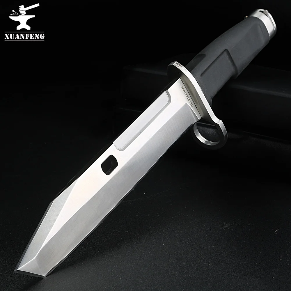 

Outdoor knife fixed blade straight knife wild survival hunting knife high hardness portable knife