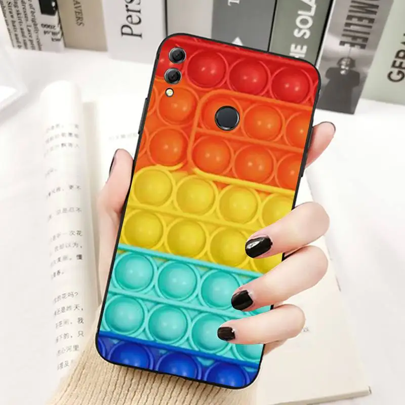 YNDFCNB Pop Пузырьковые игрушки чехол для телефона Huawei Honor 10 i 8X C 5A 20 9 30 lite pro Voew V30 |