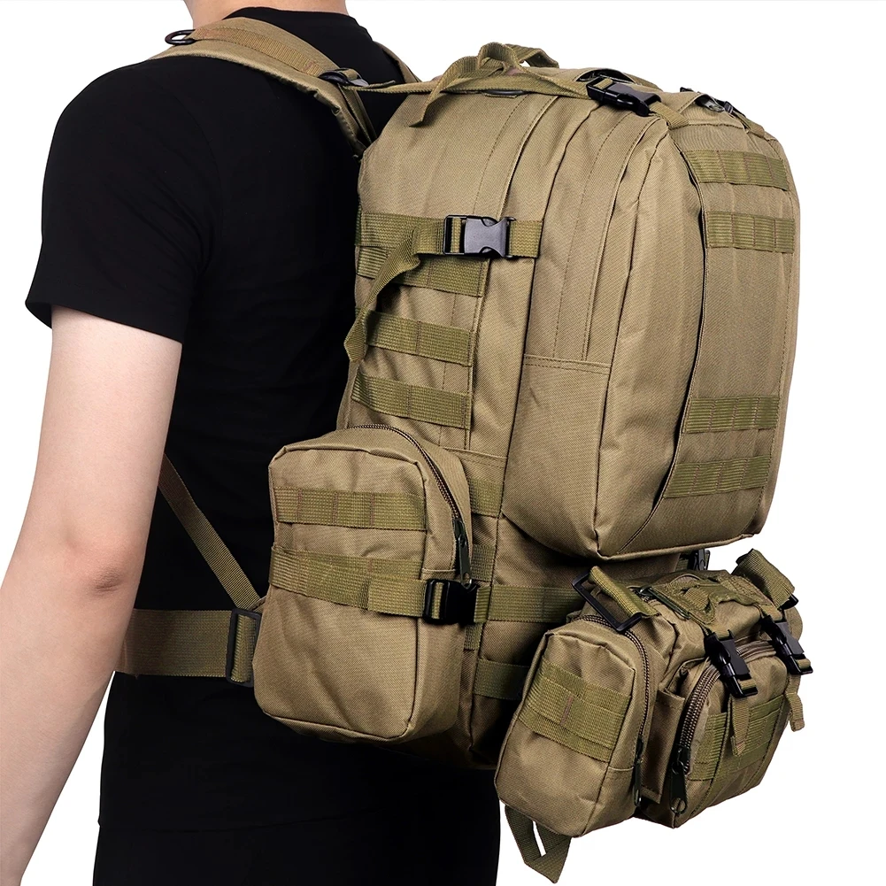 4 in1Molle Спортивная тактическая сумка 50 л рюкзак для кемпинга - Цена: 2872.62